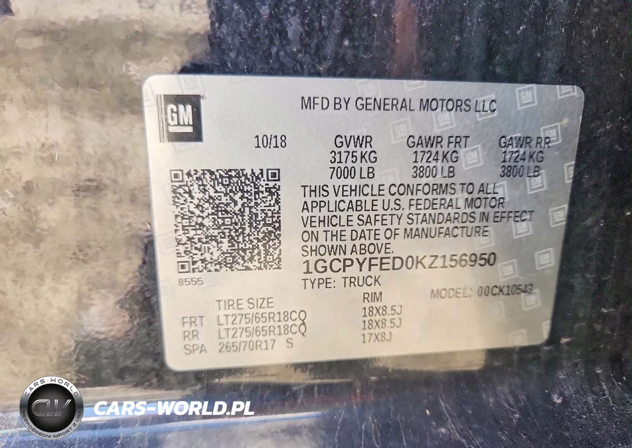 2019 Chevrolet Silverado K1500 Lt Trail Boss VIN:1GCPYFED0KZ156950 - 12