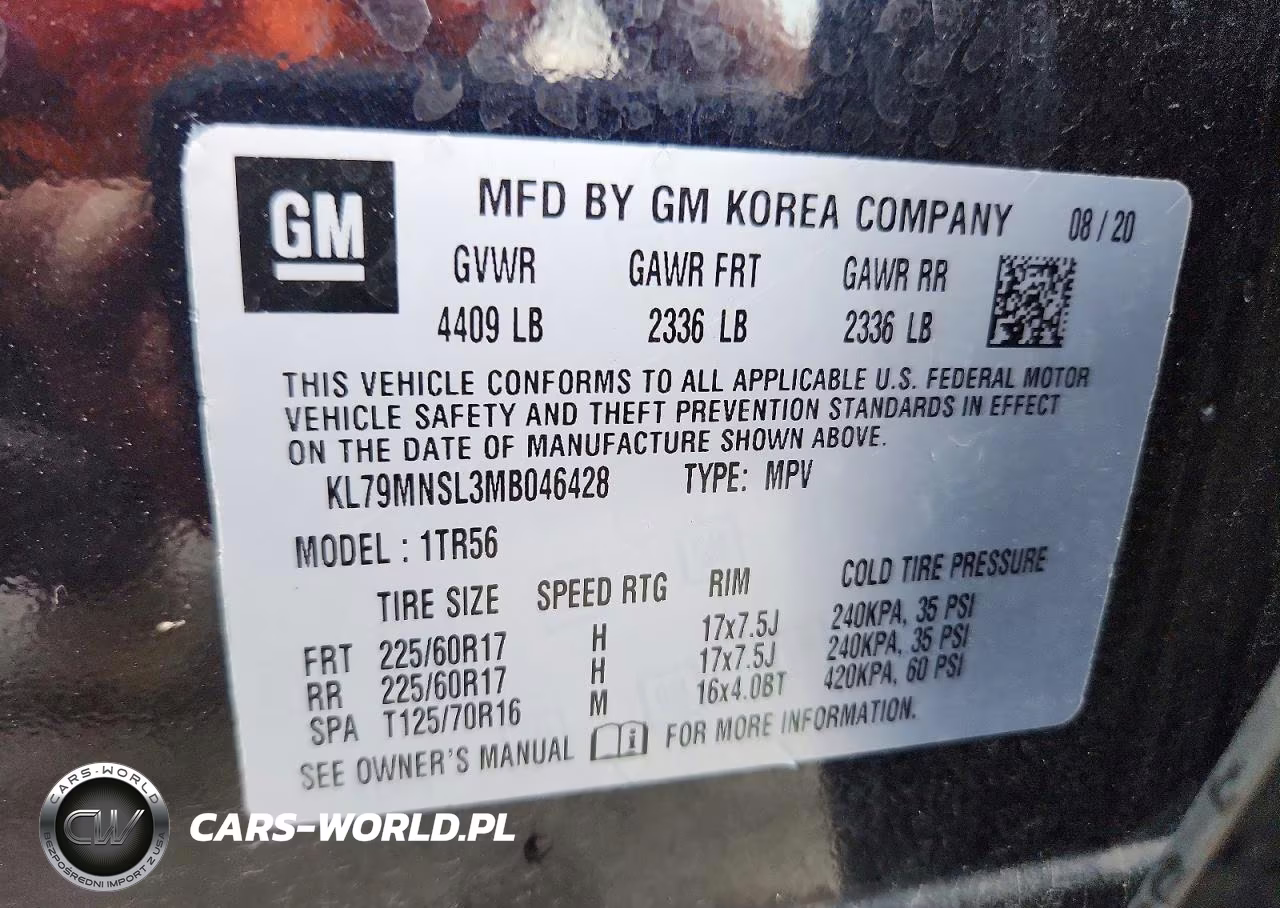 2021 Chevrolet Trailblazer Ls VIN:KL79MNSL3MB046428 - 13