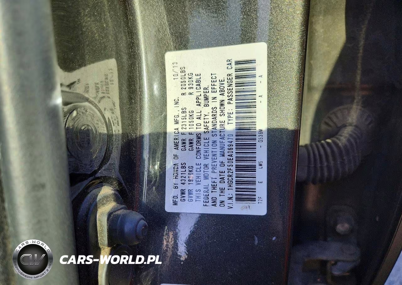 2014 Honda Accord Sport VIN:1HGCR2F50EA069470 - 12