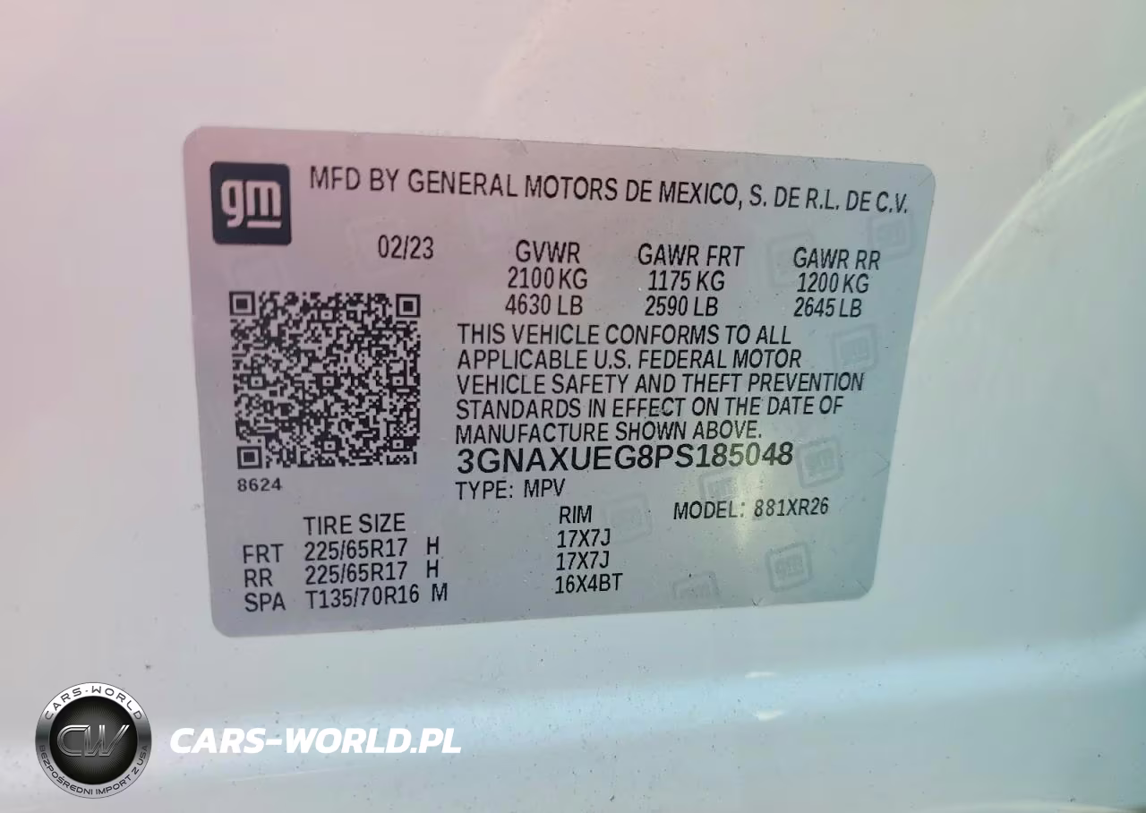 2023 Chevrolet Equinox Lt VIN:3GNAXUEG8PS185048 - 13