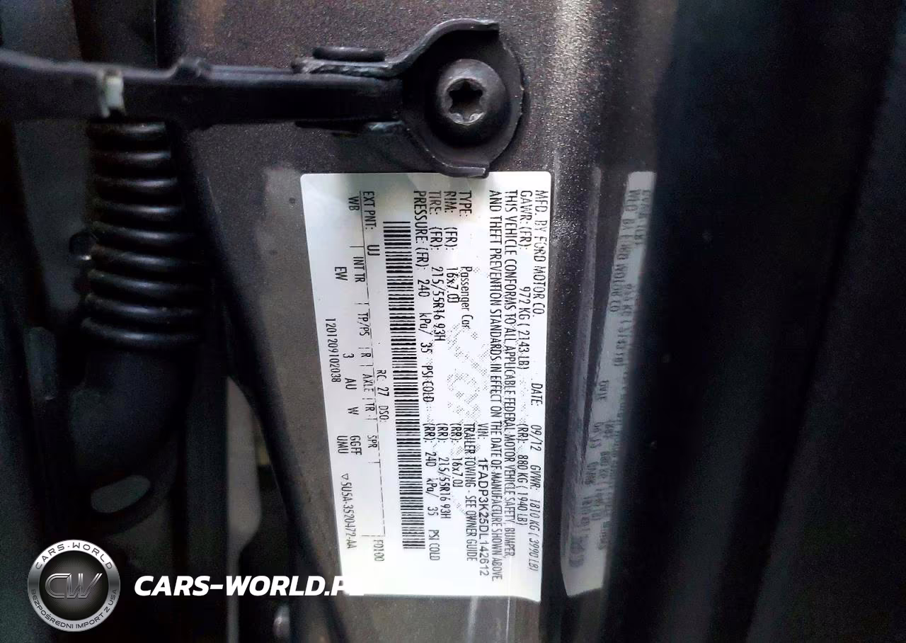 2013 Ford Focus Se VIN:1FADP3K25DL142612 - 12