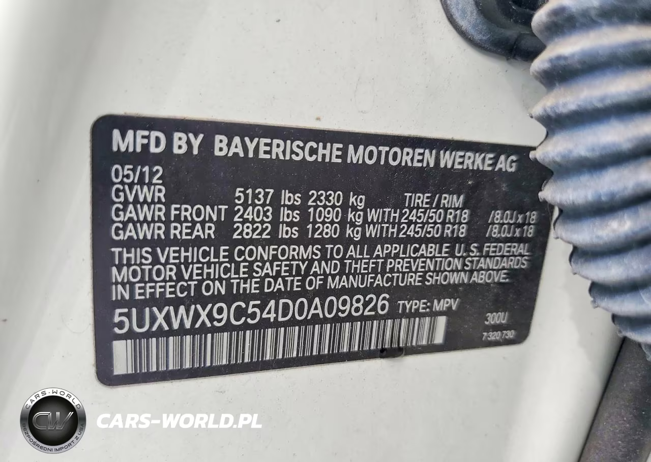 2013 BMW X3 xDrive28I VIN:5UXWX9C54D0A09826 - 13