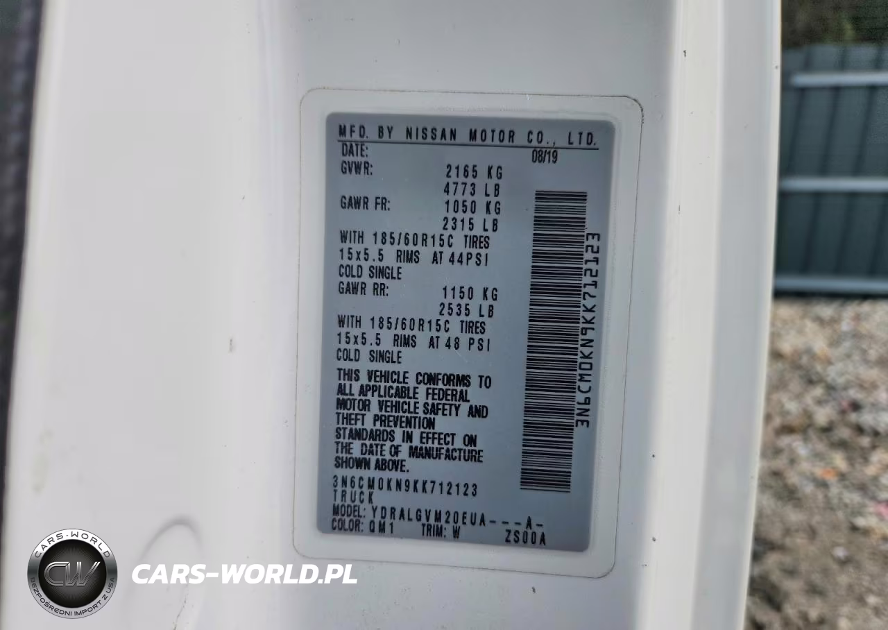 2019 Nissan Nv200 Sv VIN:3N6CM0KN9KK712123 - 13