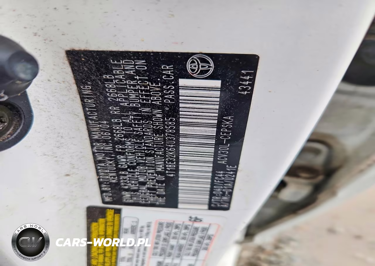 2004 Toyota Camry Se VIN:4T1BE32K64U378585 - 12