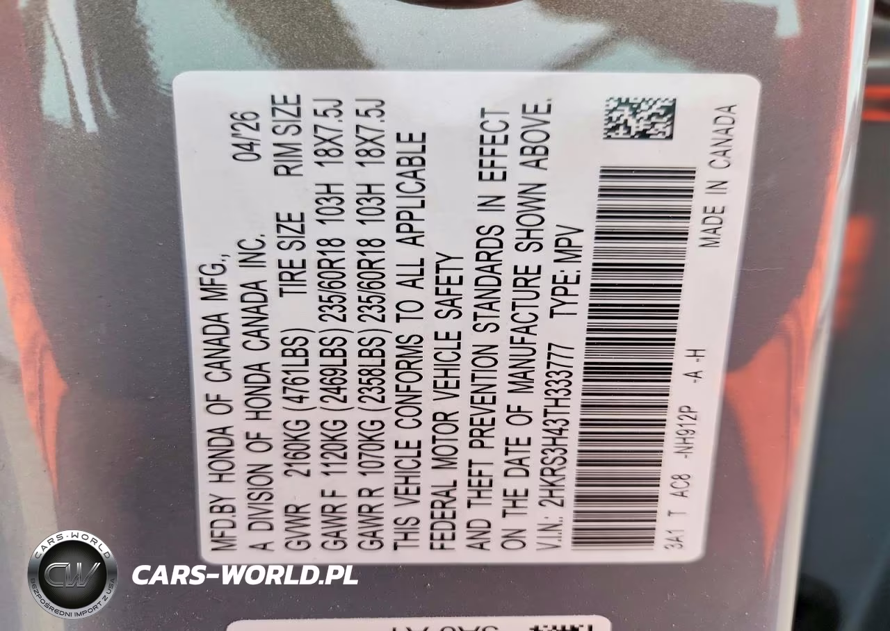 2026 Honda Cr-V Ex VIN:2HKRS3H43TH333777 - 13