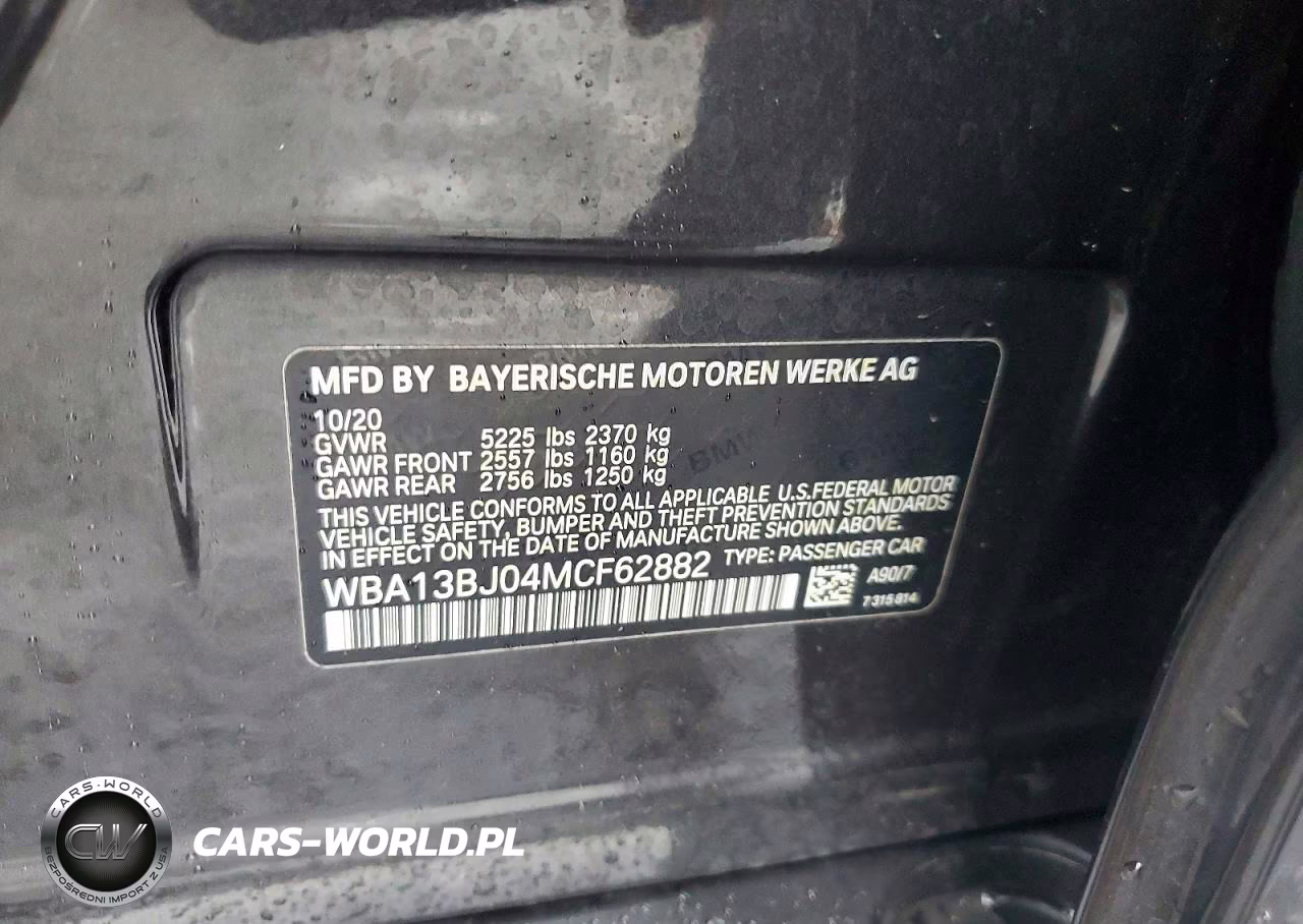 2021 BMW 530 Xi VIN:WBA13BJ04MCF62882 - 12