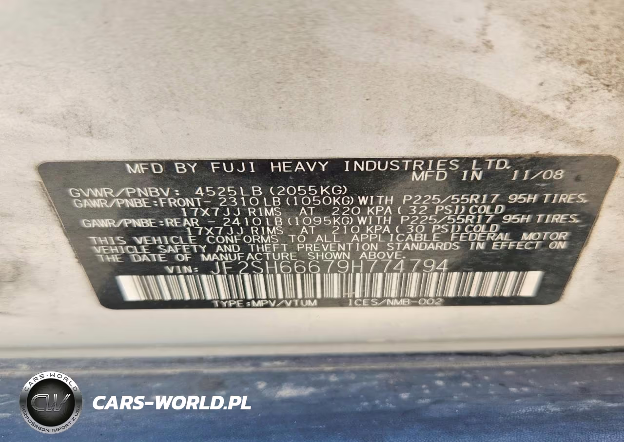2009 Subaru Forester 2.5Xt Limited VIN:JF2SH66679H774794 - 12