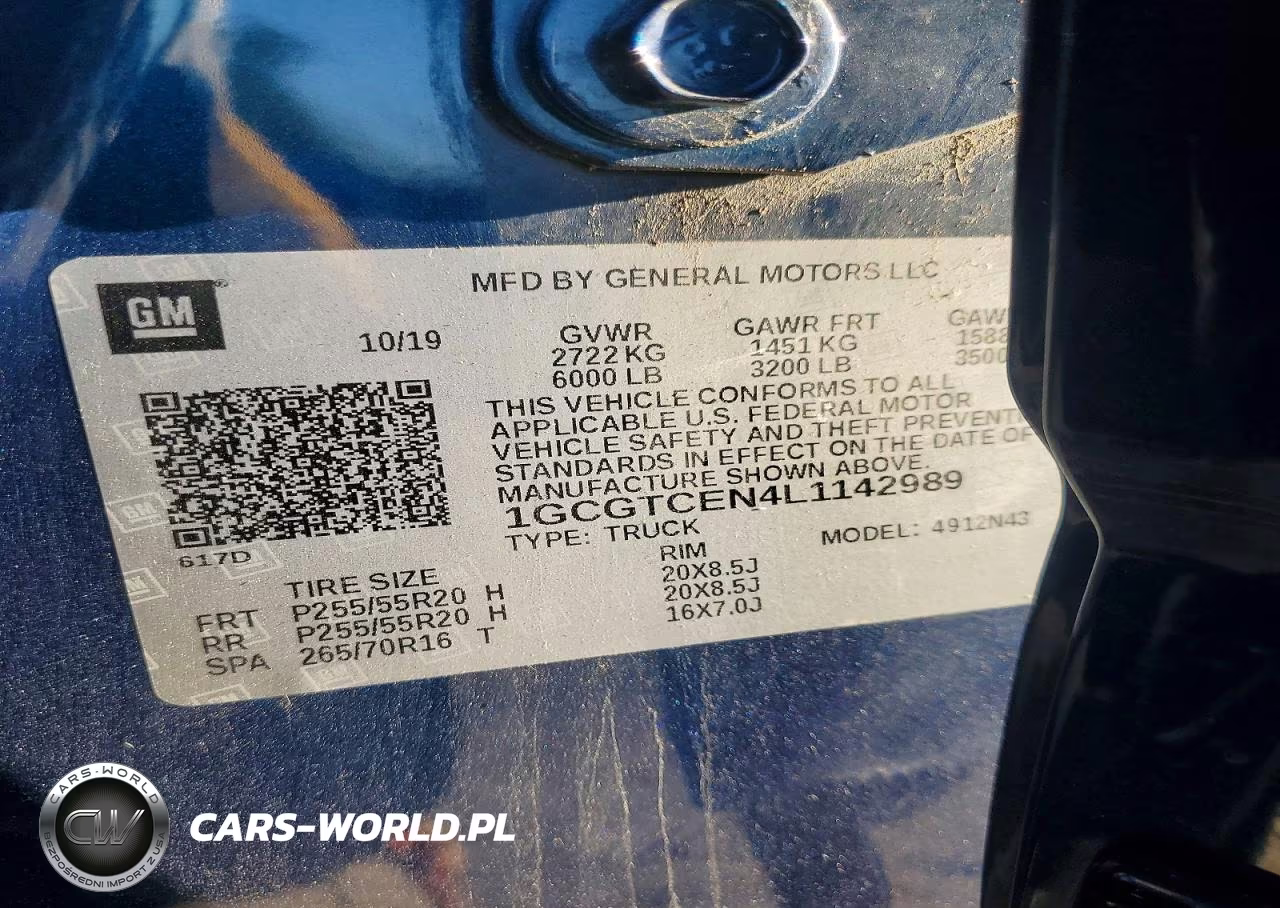 2020 Chevrolet Colorado Lt VIN:1GCGTCEN4L1142989 - 12