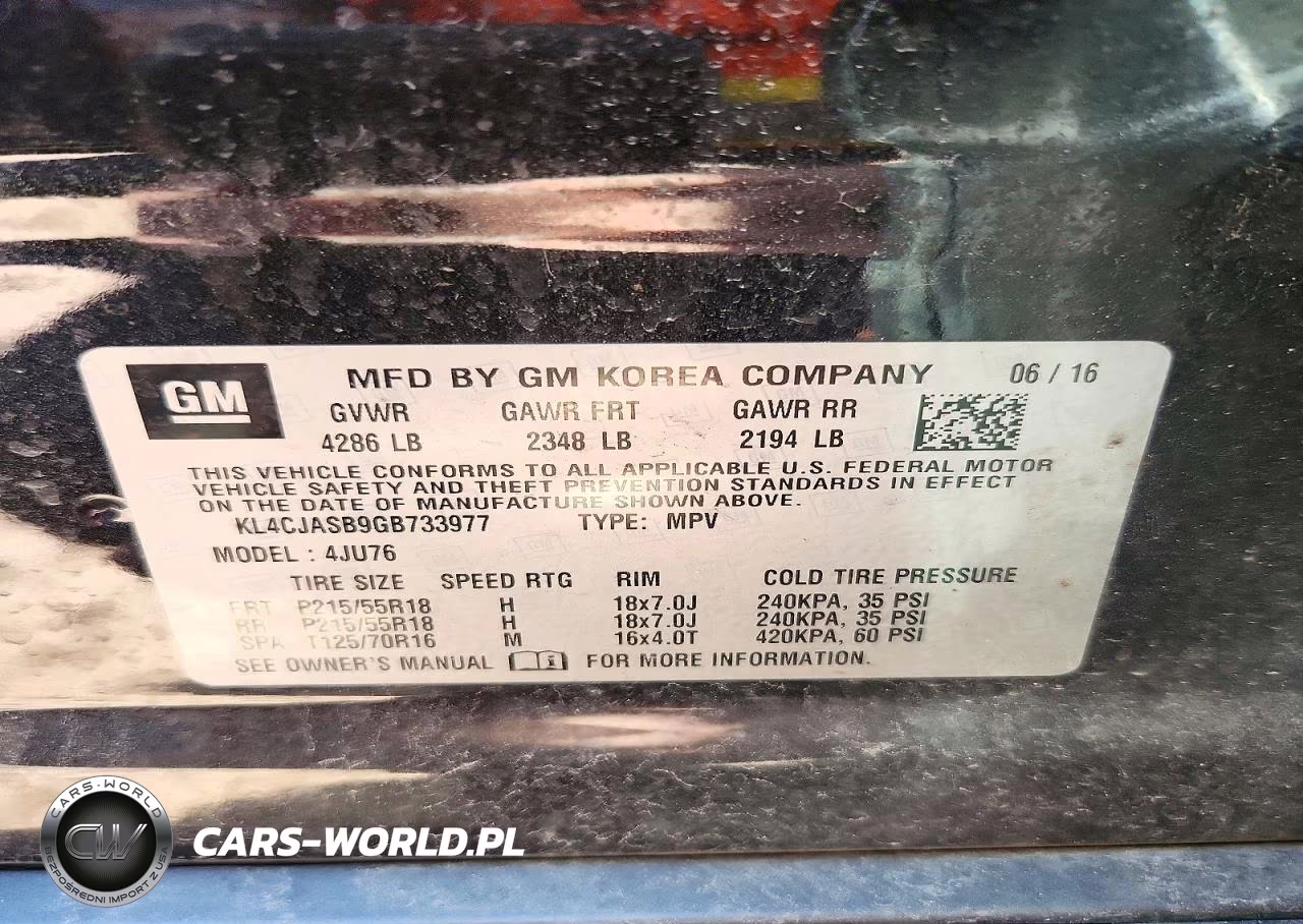 2016 Buick Encore VIN:KL4CJASB9GB733977 - 13