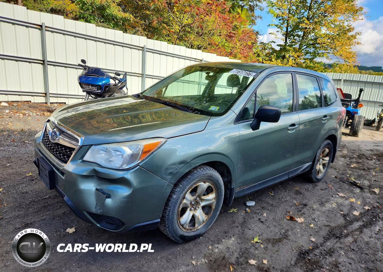 2014 Subaru Forester 2.5I VIN:JF2SJAAC3EH491436 - 1