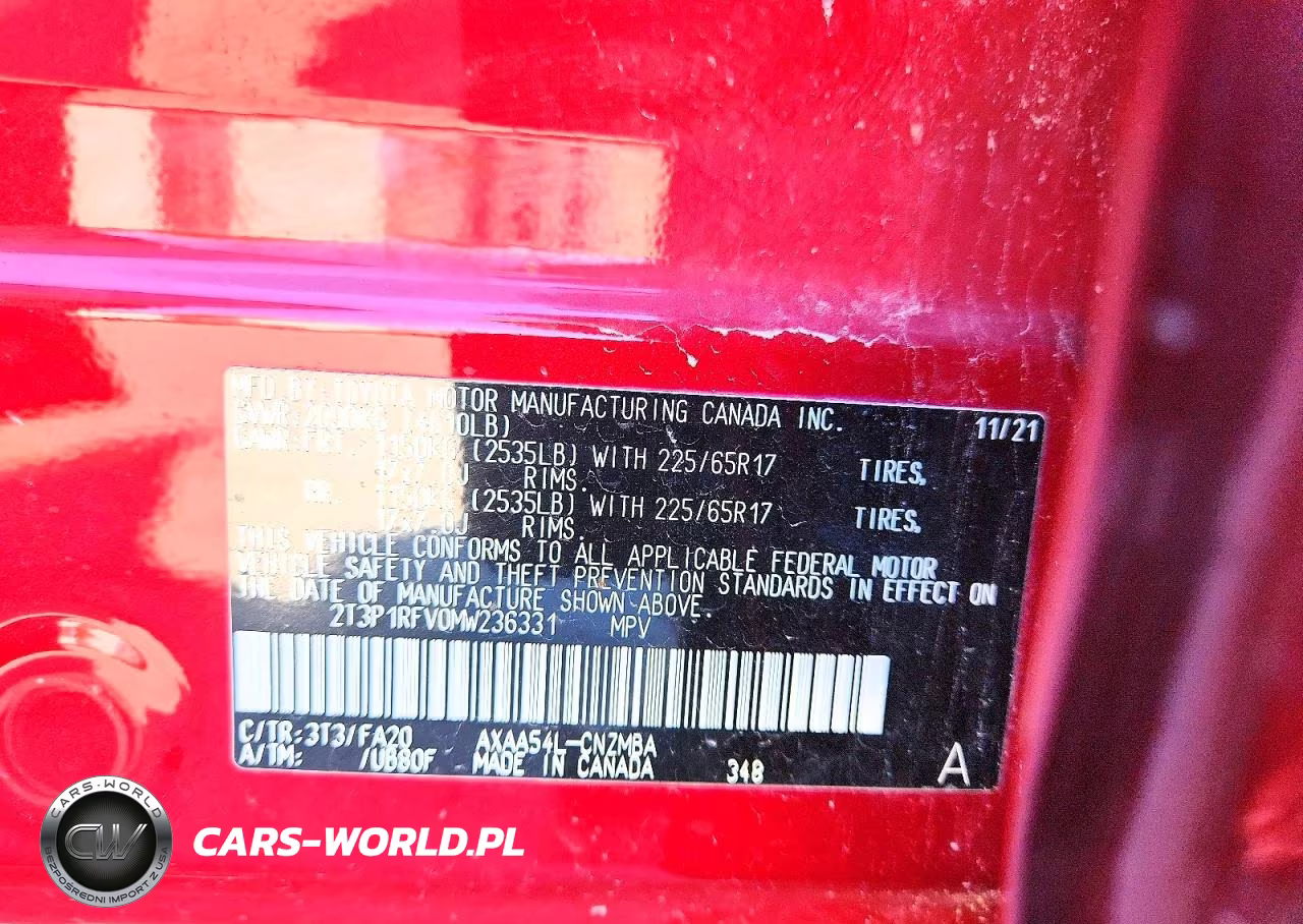 2021 Toyota Rav4 Xle VIN:2T3P1RFV0MW236331 - 13