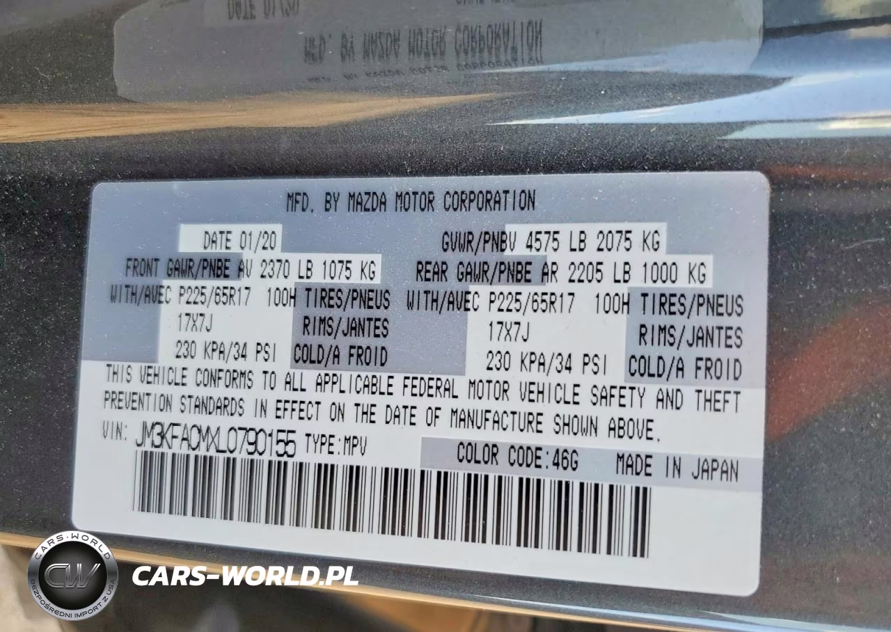 2020 Mazda Cx-5 Touring VIN:JM3KFACMXL0790155 - 12