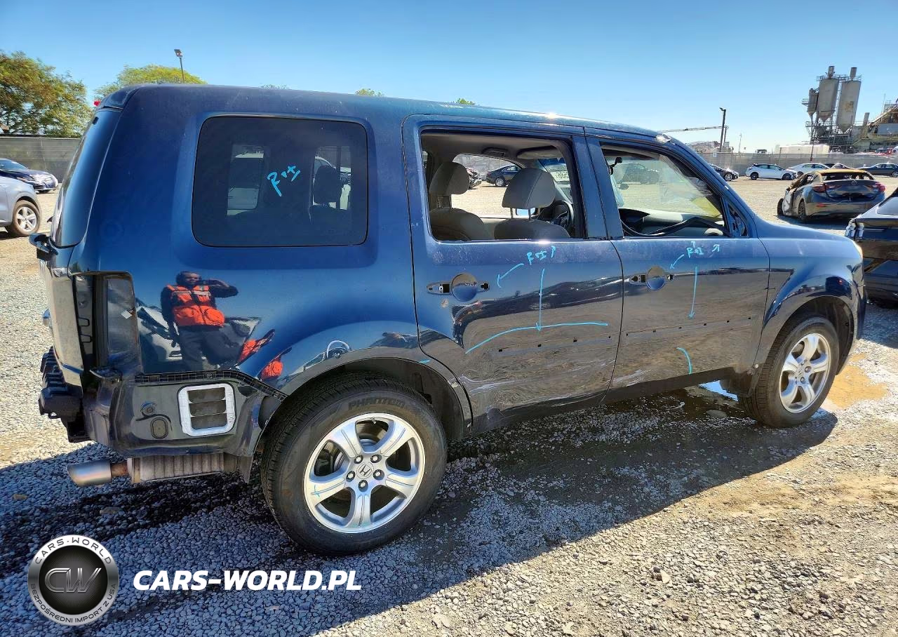 2012 Honda Pilot Ex VIN:5FNYF3H49CB002734 - 3
