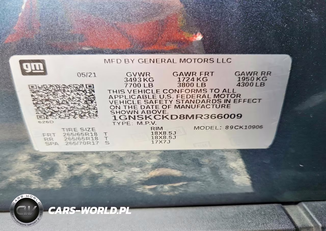 2021 Chevrolet Suburban K1500 Lt VIN:1GNSKCKD8MR366009 - 13