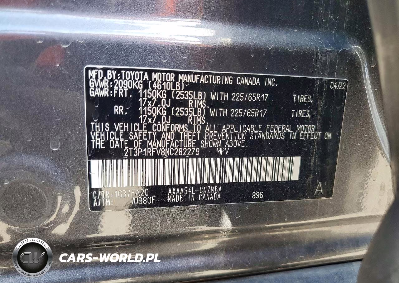 2022 Toyota Rav4 Xle VIN:2T3P1RFV8NC282279 - 13