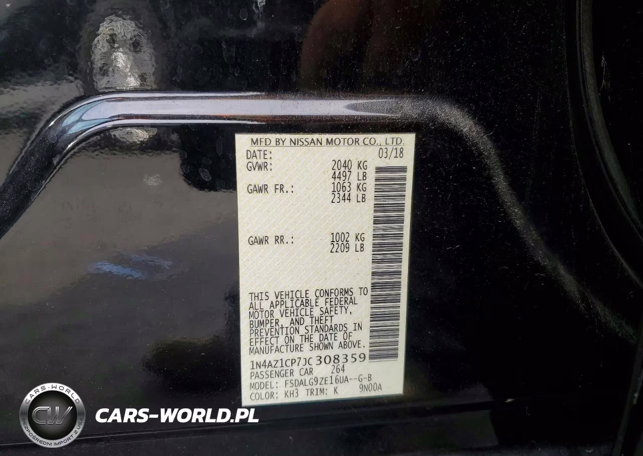 2018 Nissan Leaf Sl VIN:1N4AZ1CP7JC308359 - 12
