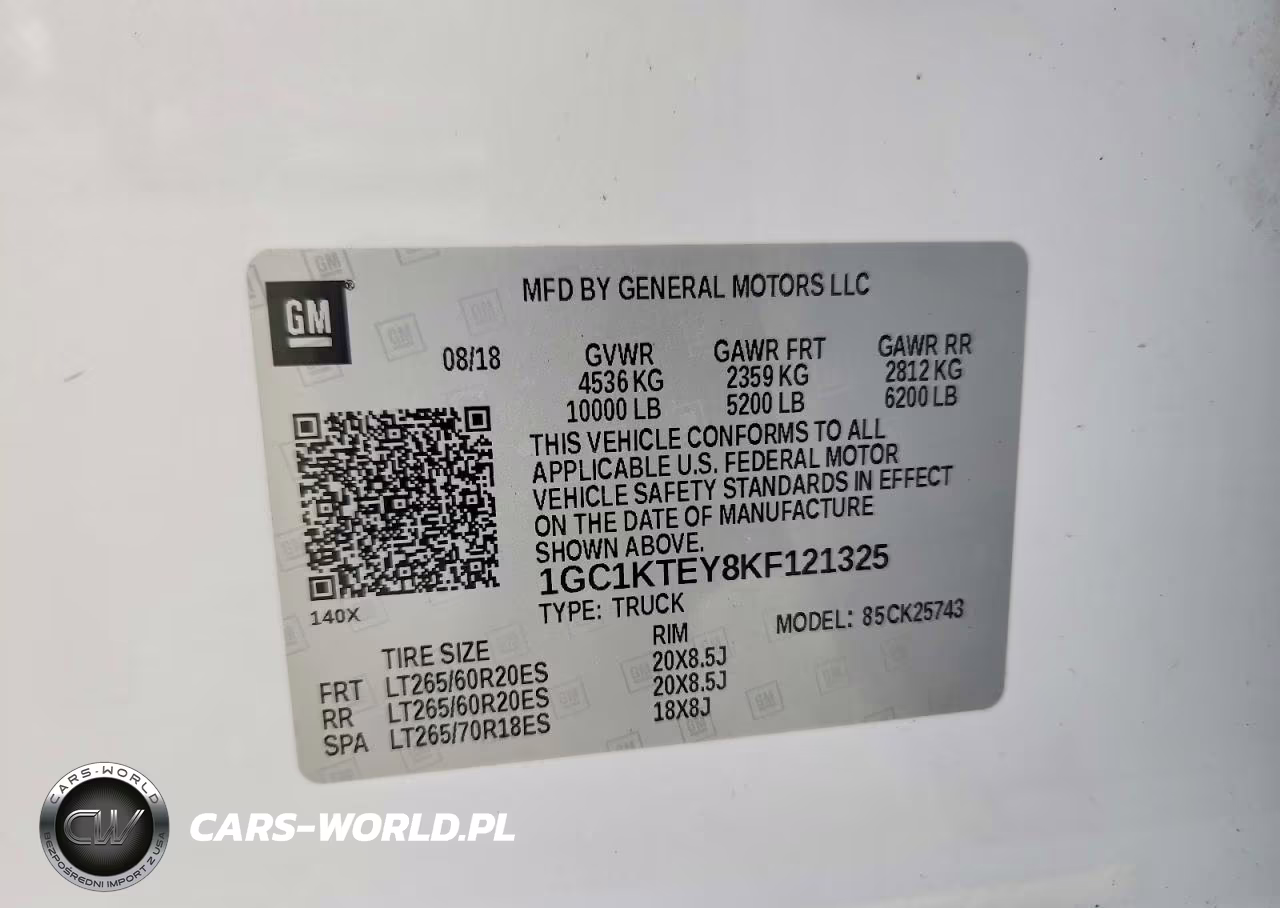 2019 Chevrolet Silverado K2500 Heavy Duty Ltz VIN:1GC1KTEY8KF121325 - 12