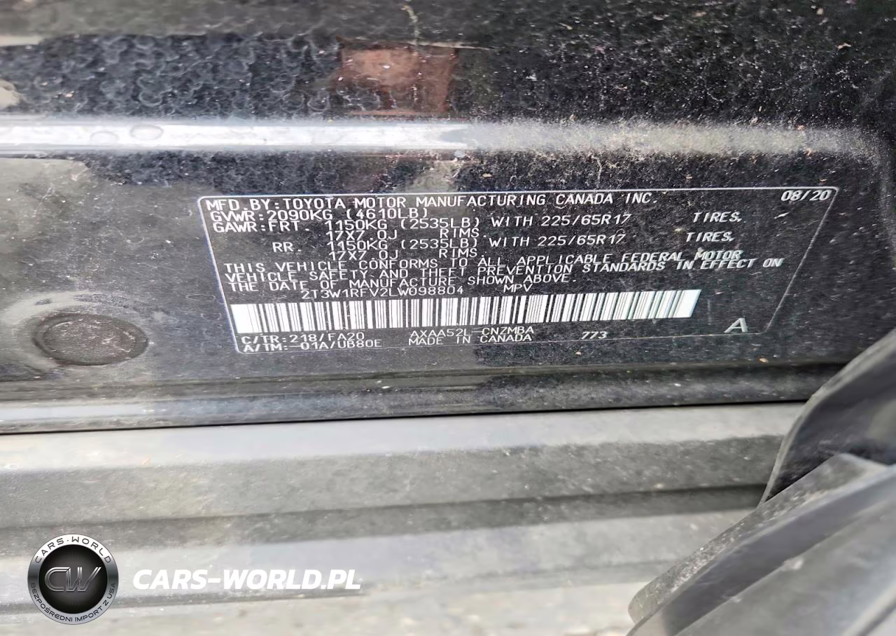 2020 Toyota Rav4 Xle VIN:2T3W1RFV2LW098804 - 14