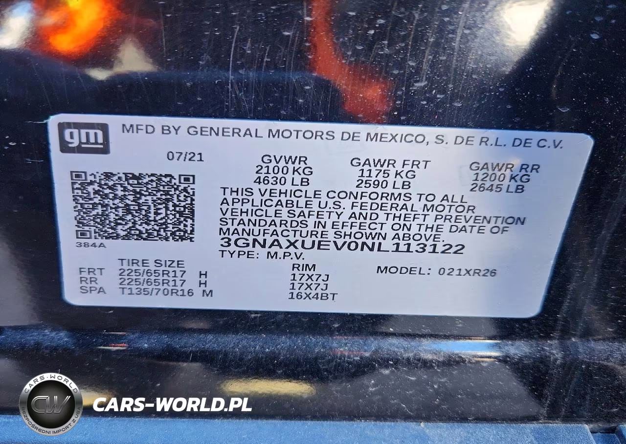 2022 Chevrolet Equinox Lt VIN:3GNAXUEV0NL113122 - 12