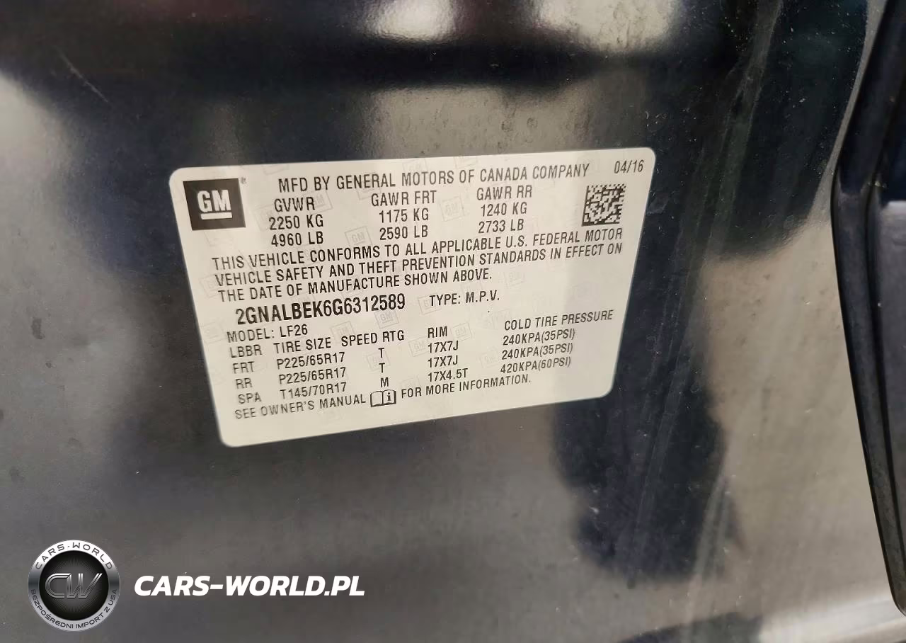 2016 Chevrolet Equinox Ls VIN:2GNALBEK6G6312589 - 13