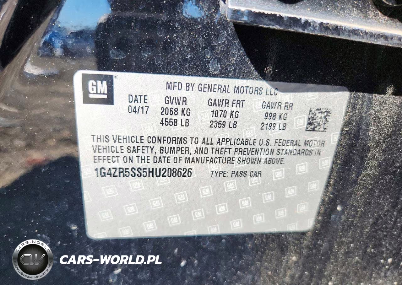 2017 Buick Lacrosse VIN:1G4ZR5SS5HU208626 - 12