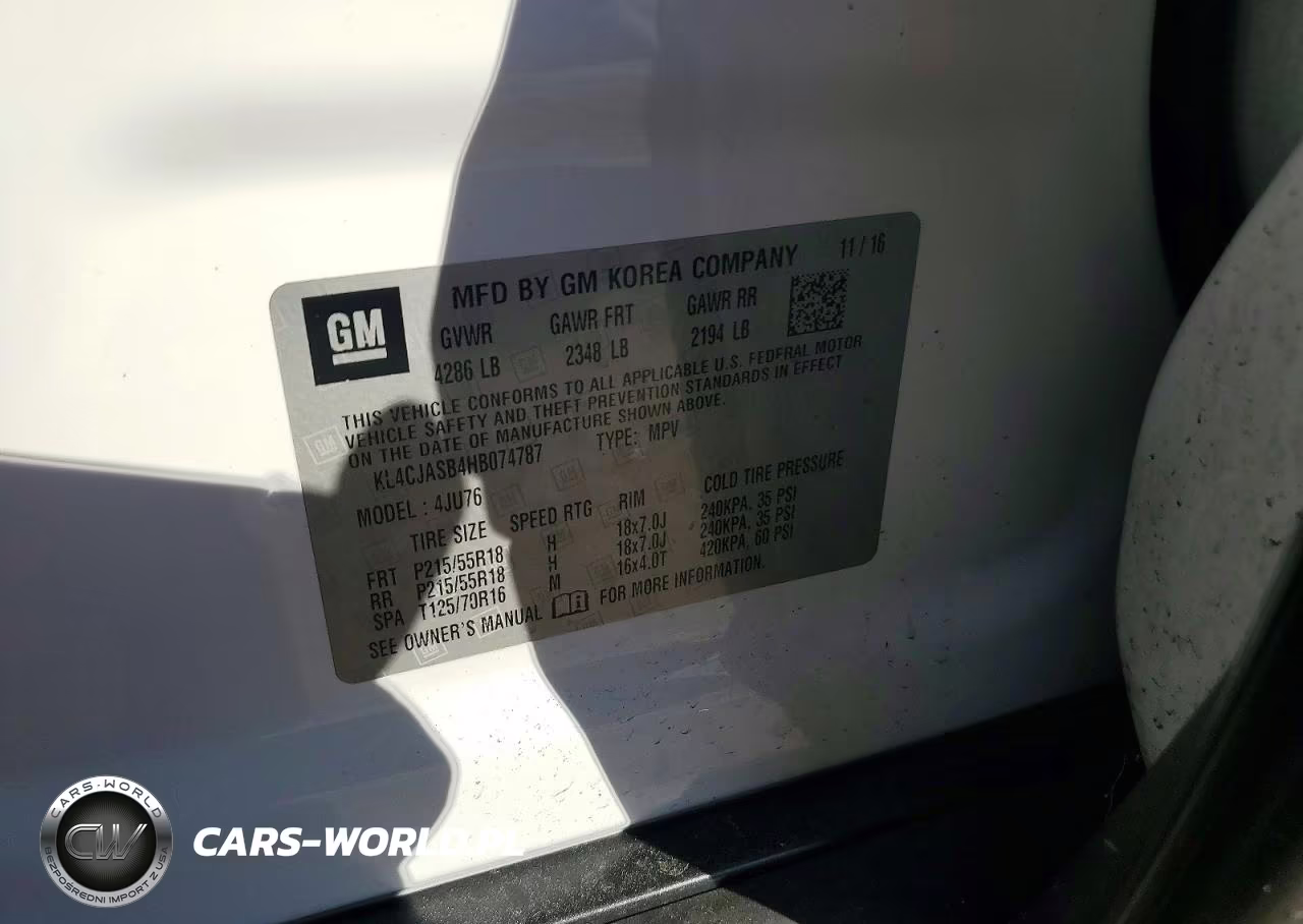 2017 Buick Encore Preferred VIN:KL4CJASB4HB074787 - 13
