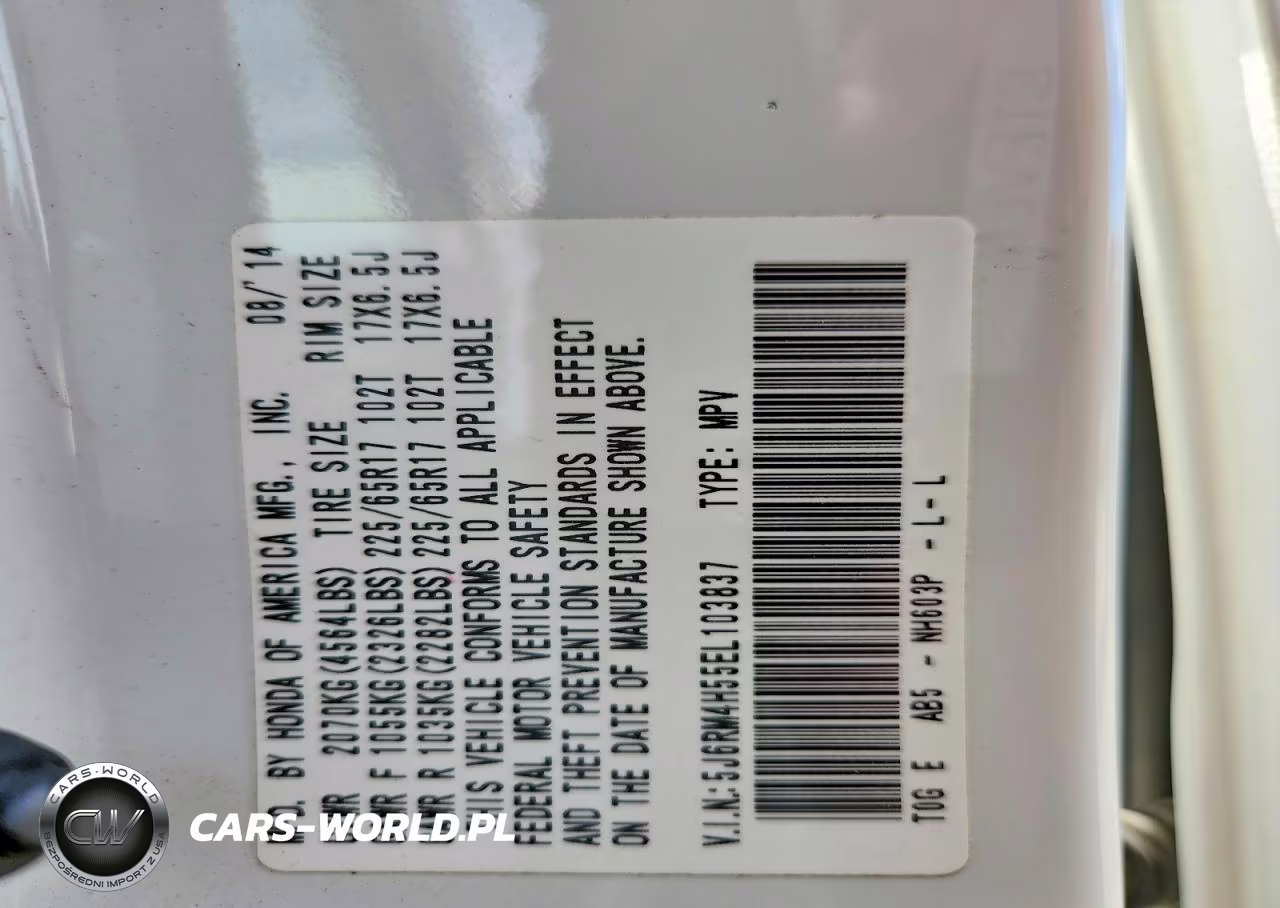 2014 Honda Cr-V Ex VIN:5J6RM4H55EL103837 - 13