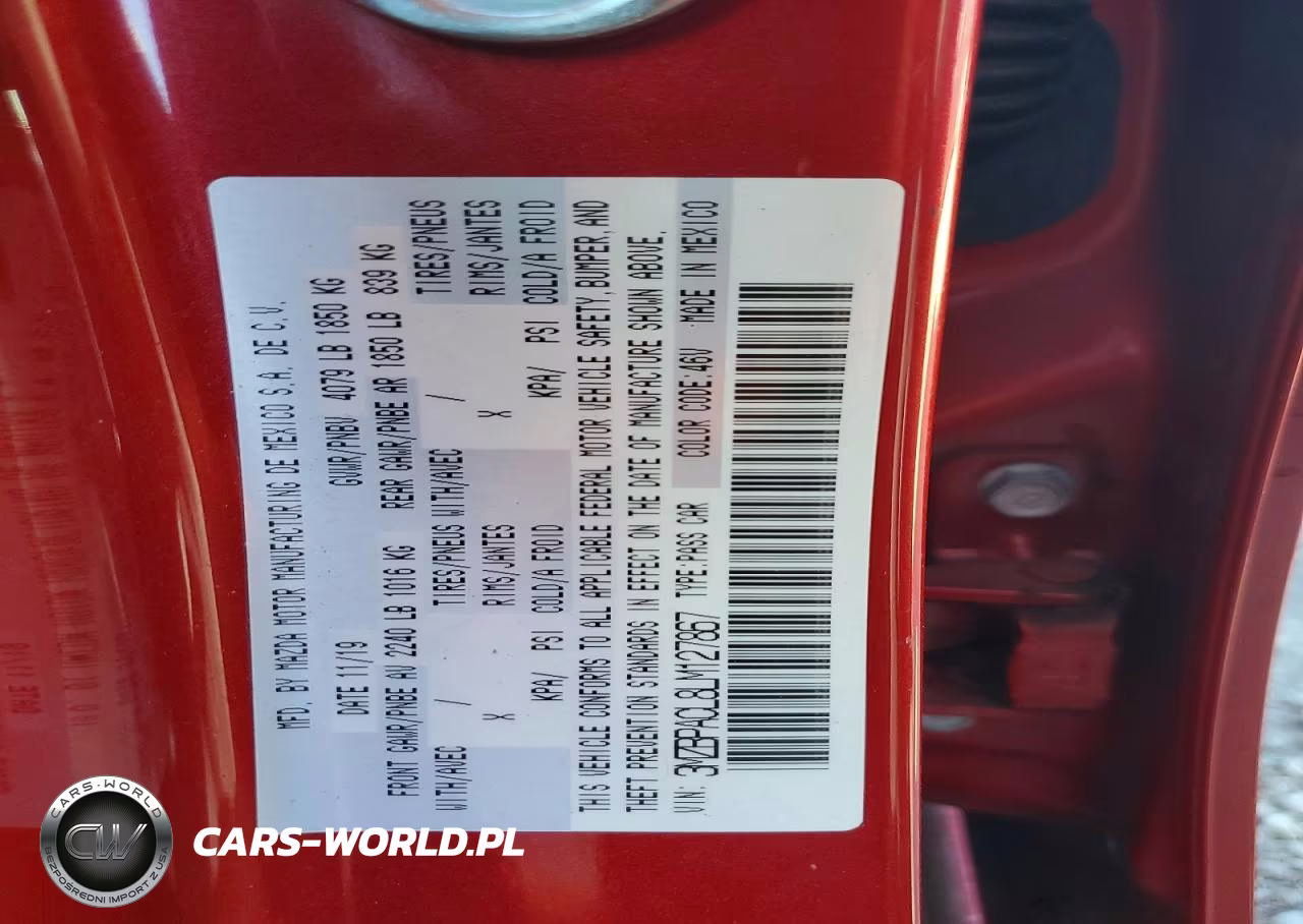 2020 Mazda 3 Select VIN:3MZBPACL8LM127867 - 12