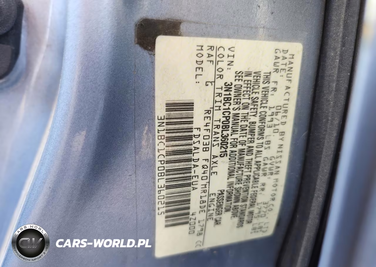 2011 Nissan Versa 1.8 S VIN:3N1BC1CP0BL360215 - 12