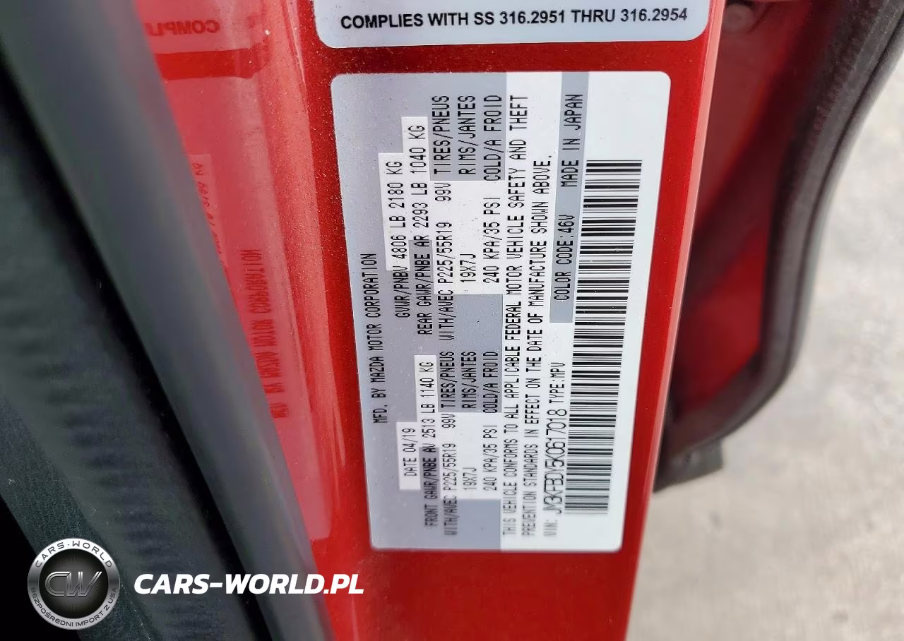 2019 Mazda Cx-5 Grand Touring Reserve VIN:JM3KFBDY5K0617018 - 14