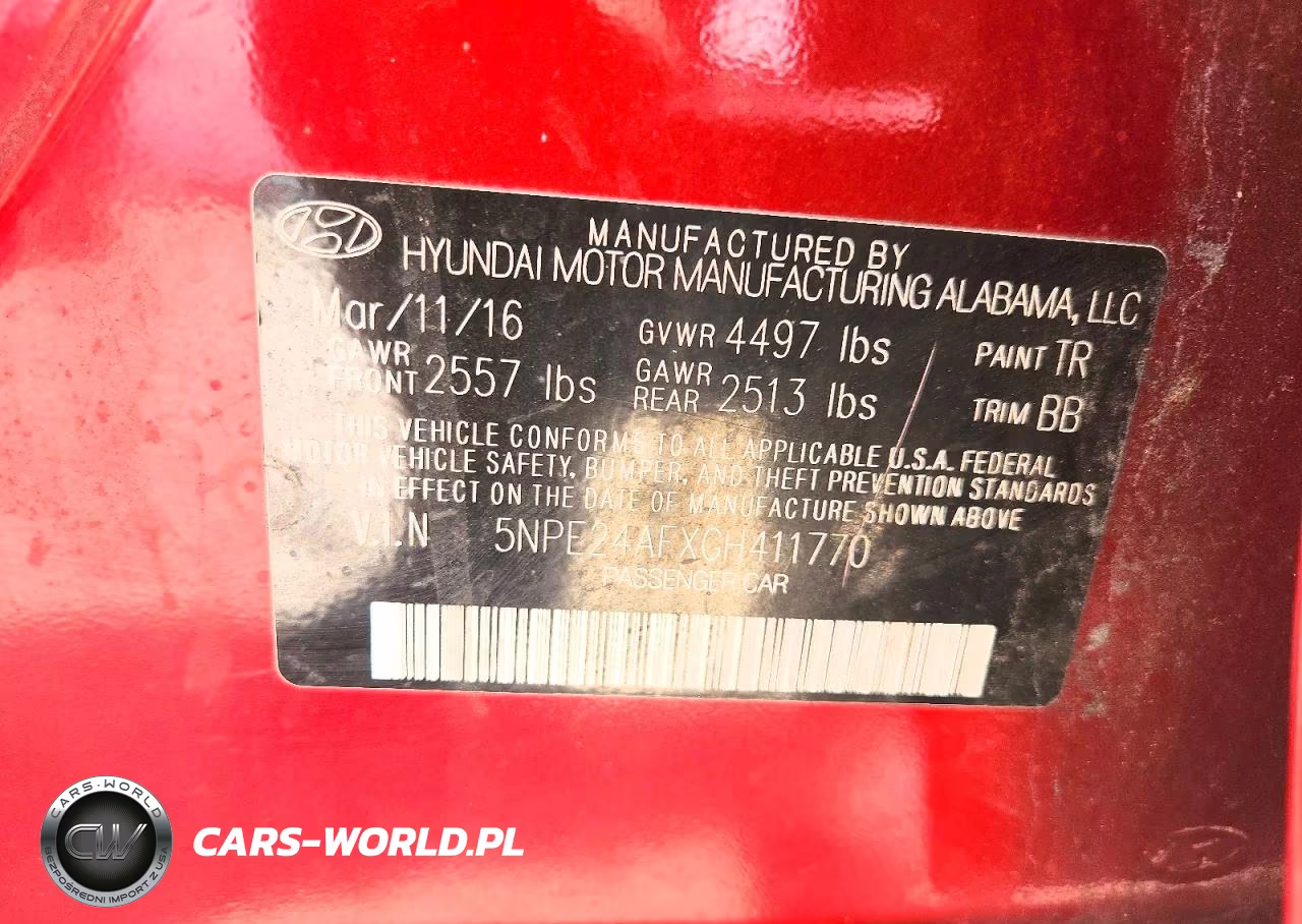 2016 Hyundai Sonata Se VIN:5NPE24AFXGH411770 - 12