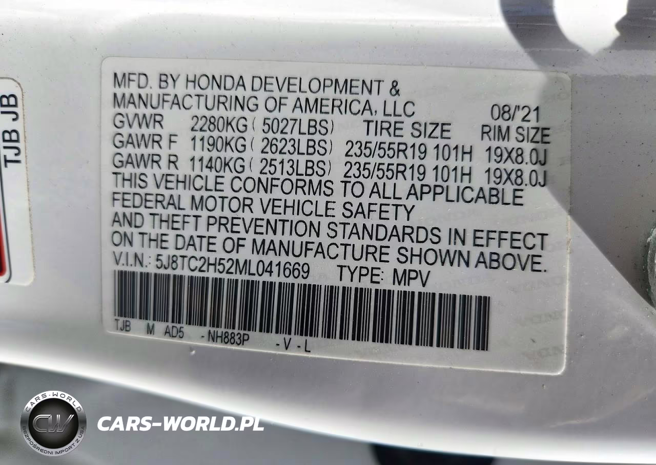 2021 Acura Rdx Technology VIN:5J8TC2H52ML041669 - 12