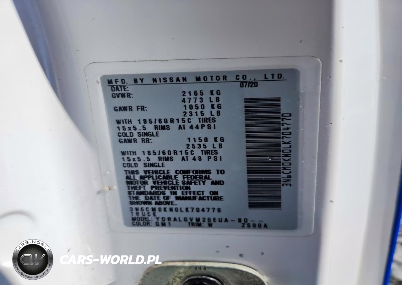 2020 Nissan Nv200 Sv VIN:3N6CM0KN0LK704770 - 14