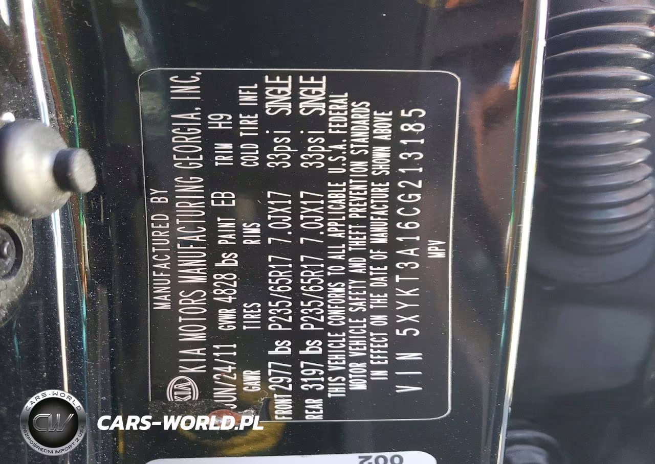 2012 Kia Sorento Lx VIN:5XYKT3A16CG213185 - 13