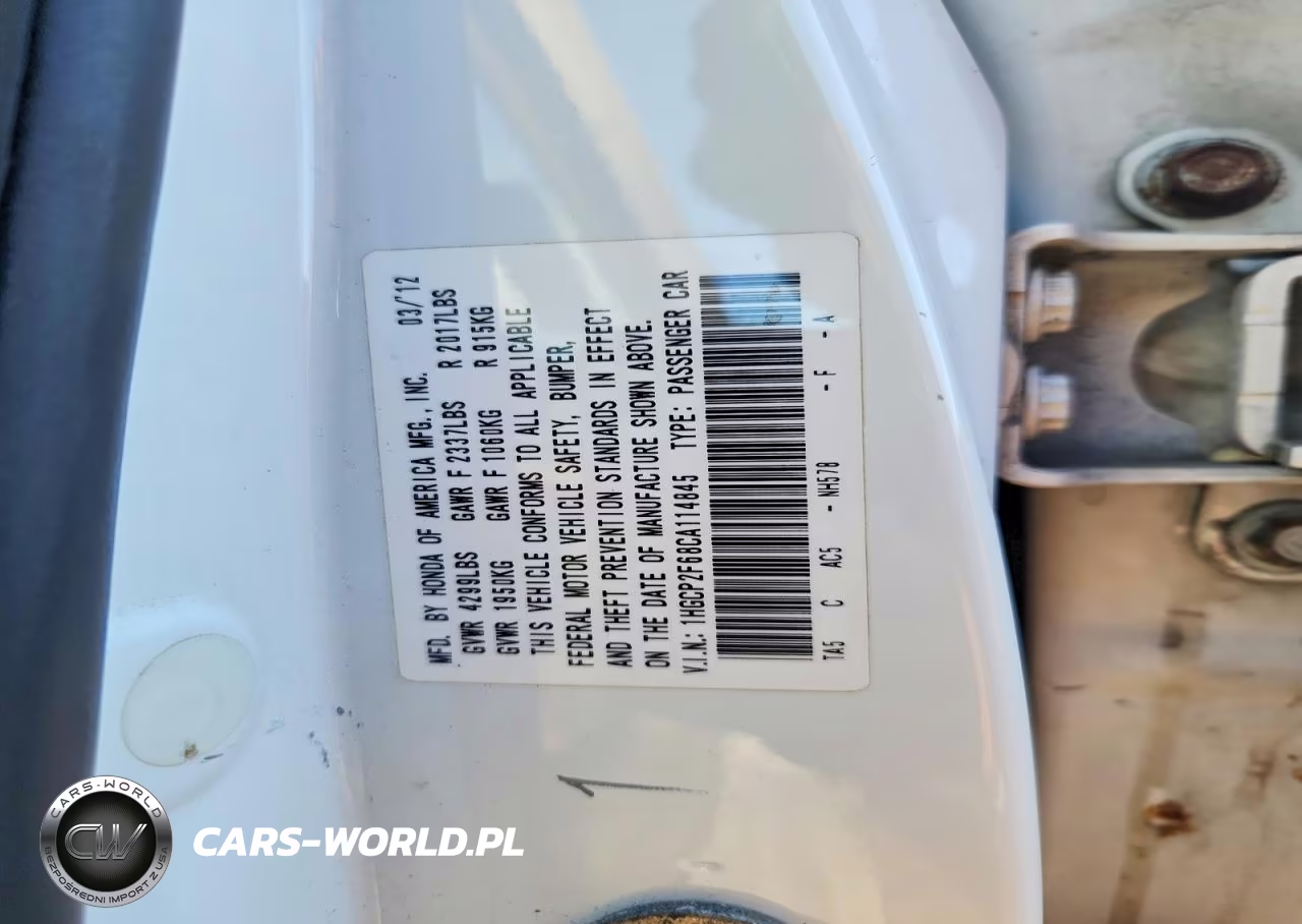 2012 Honda Accord Se VIN:1HGCP2F68CA114845 - 12