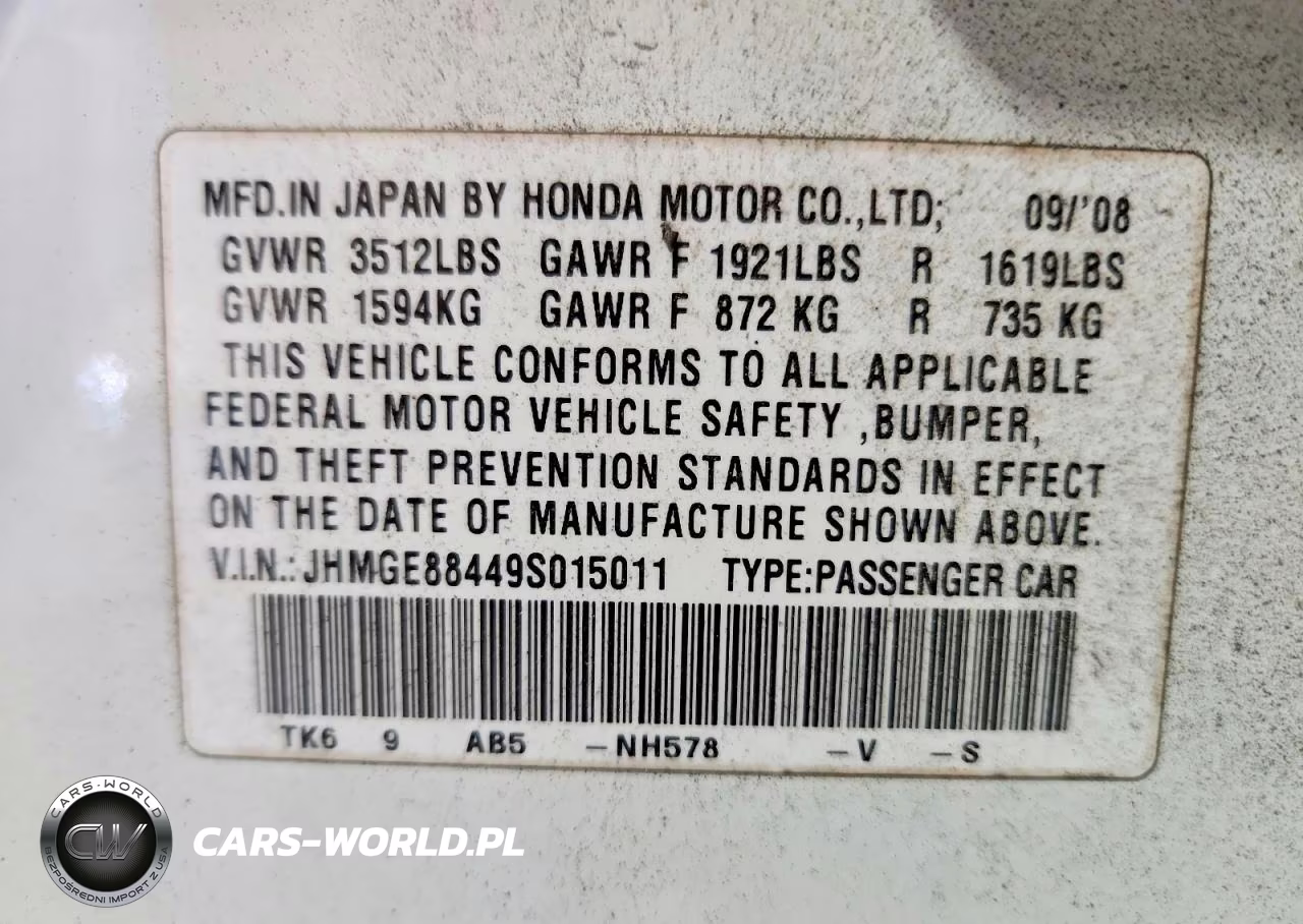 2009 Honda Fit Sport VIN:JHMGE88449S015011 - 12