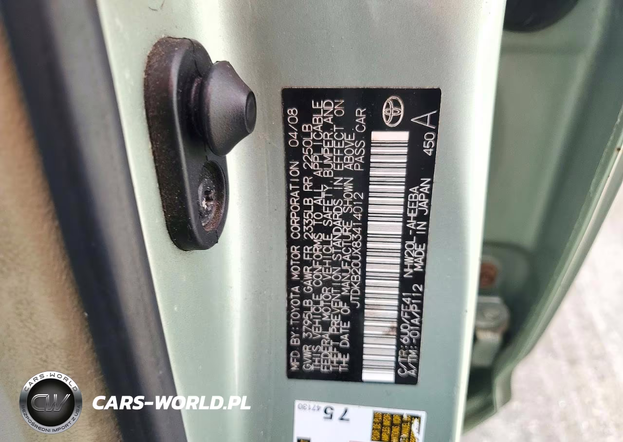 2008 Toyota Prius Base VIN:JTDKB20UX83414012 - 12