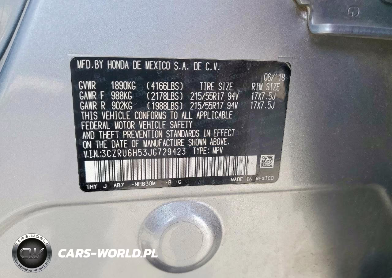 2018 Honda Hr-V Ex VIN:3CZRU6H53JG729423 - 13