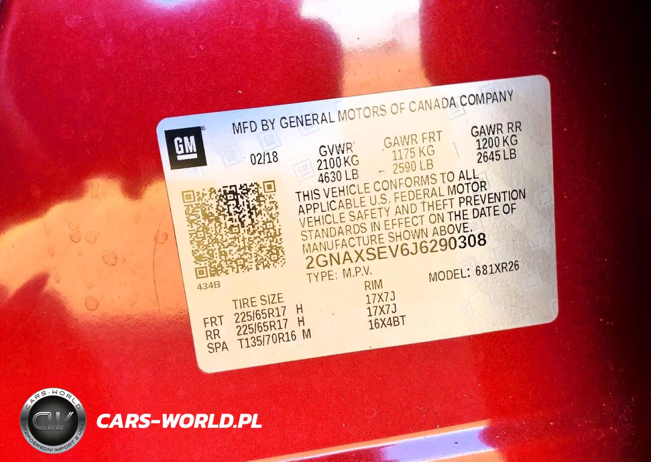 2018 Chevrolet Equinox Lt VIN:2GNAXSEV6J6290308 - 12