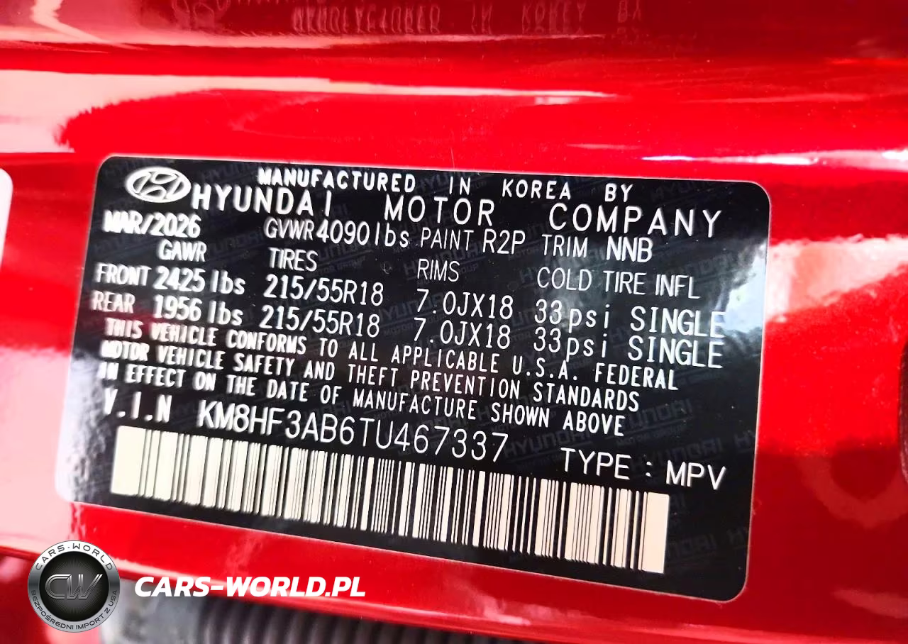2026 Hyundai Kona Sel Sport VIN:KM8HF3AB6TU467337 - 14