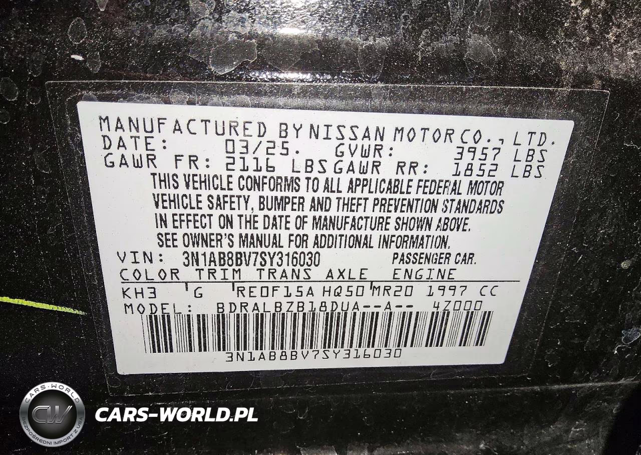 2025 Nissan Sentra S VIN:3N1AB8BV7SY316030 - 12