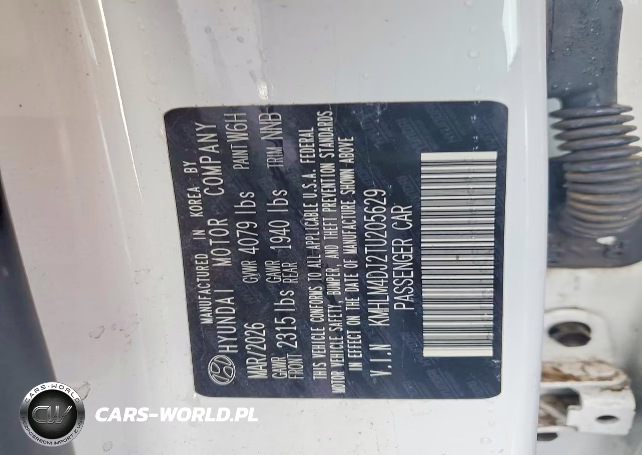 2026 Hyundai Elantra Hybrid Blue VIN:KMHLM4DJ2TU205629 - 12