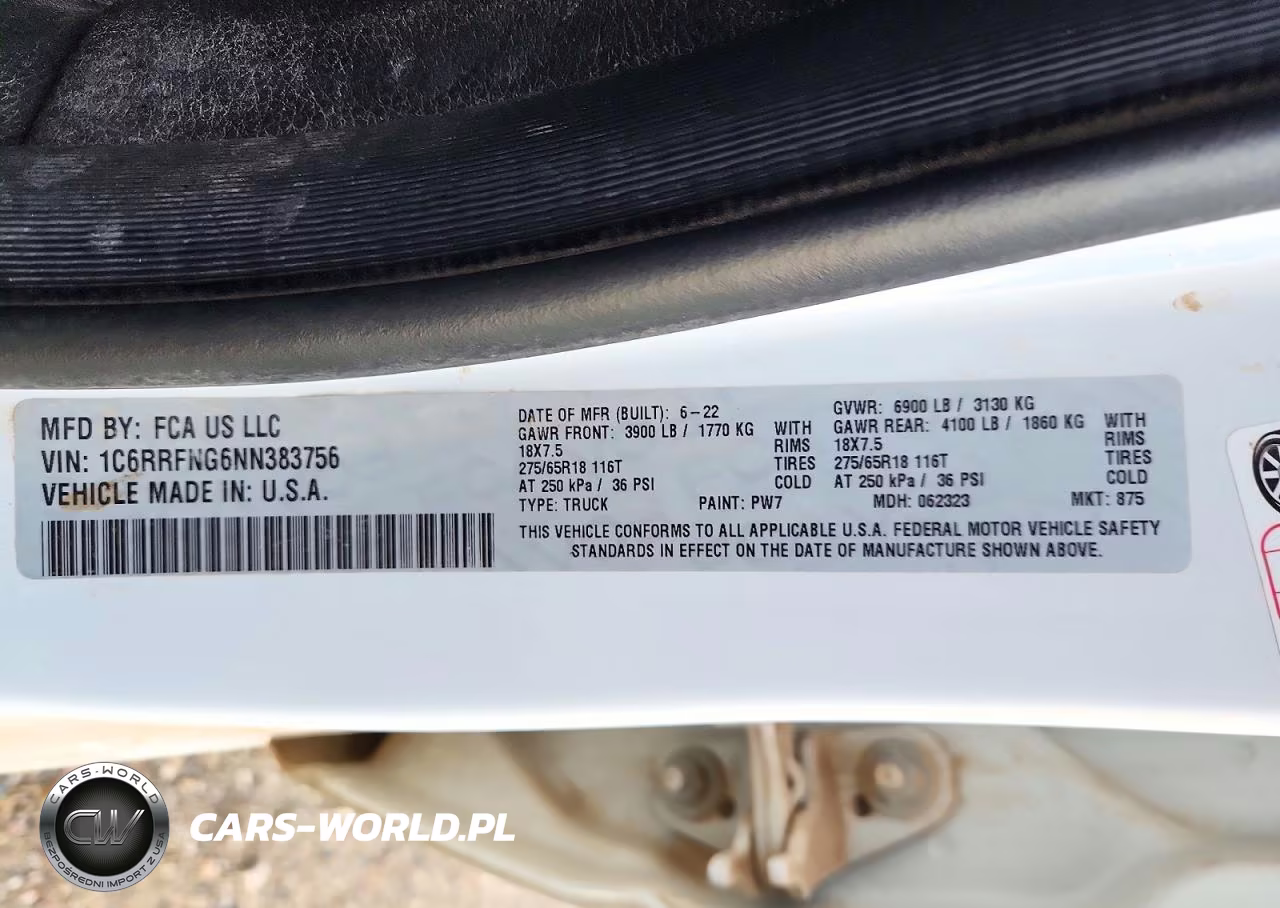 2022 Ram 1500 Tradesman VIN:1C6RRFNG6NN383756 - 13