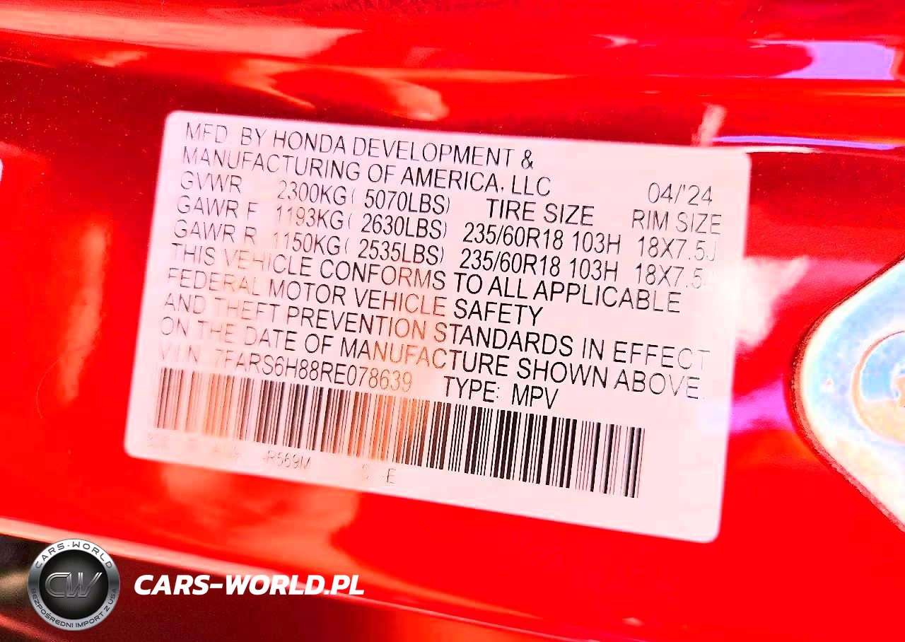 2024 Honda Cr-V Sport-L VIN:7FARS6H88RE078639 - 13