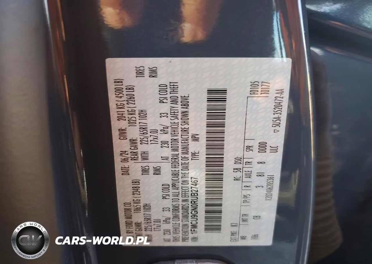 2024 Ford Escape Active VIN:1FMCU9GN0RUB27467 - 13