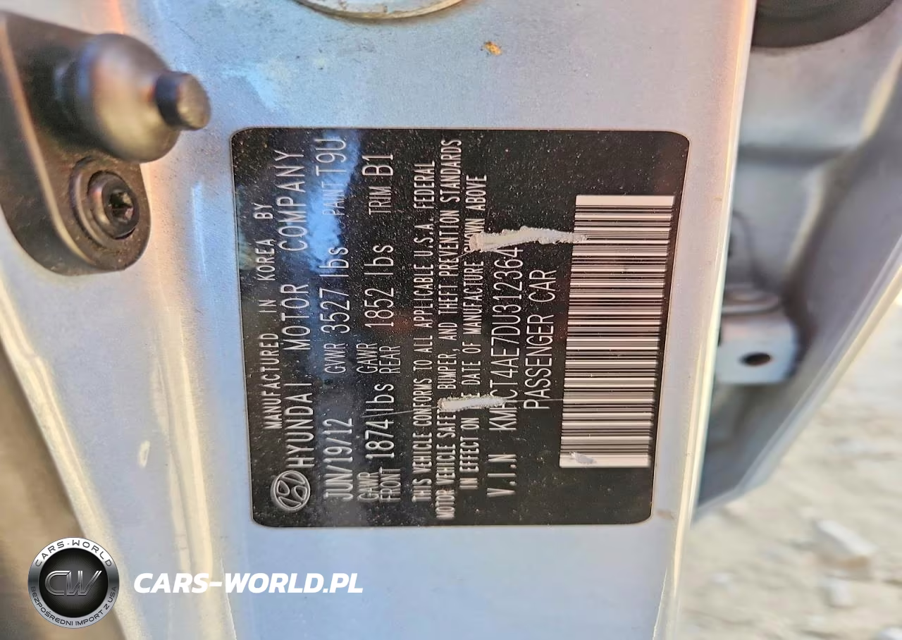 2013 Hyundai Accent Gls VIN:KMHCT4AE7DU312364 - 12