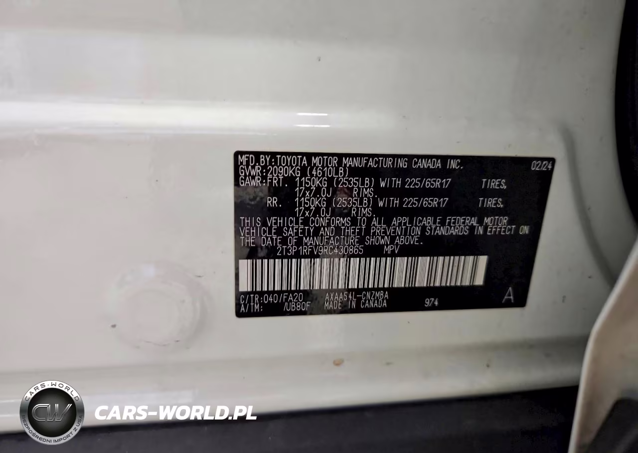 2024 Toyota Rav4 Xle VIN:2T3P1RFV9RC430865 - 14