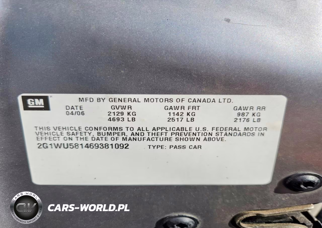 2006 Chevrolet Impala Ltz VIN:2G1WU581469381092 - 12