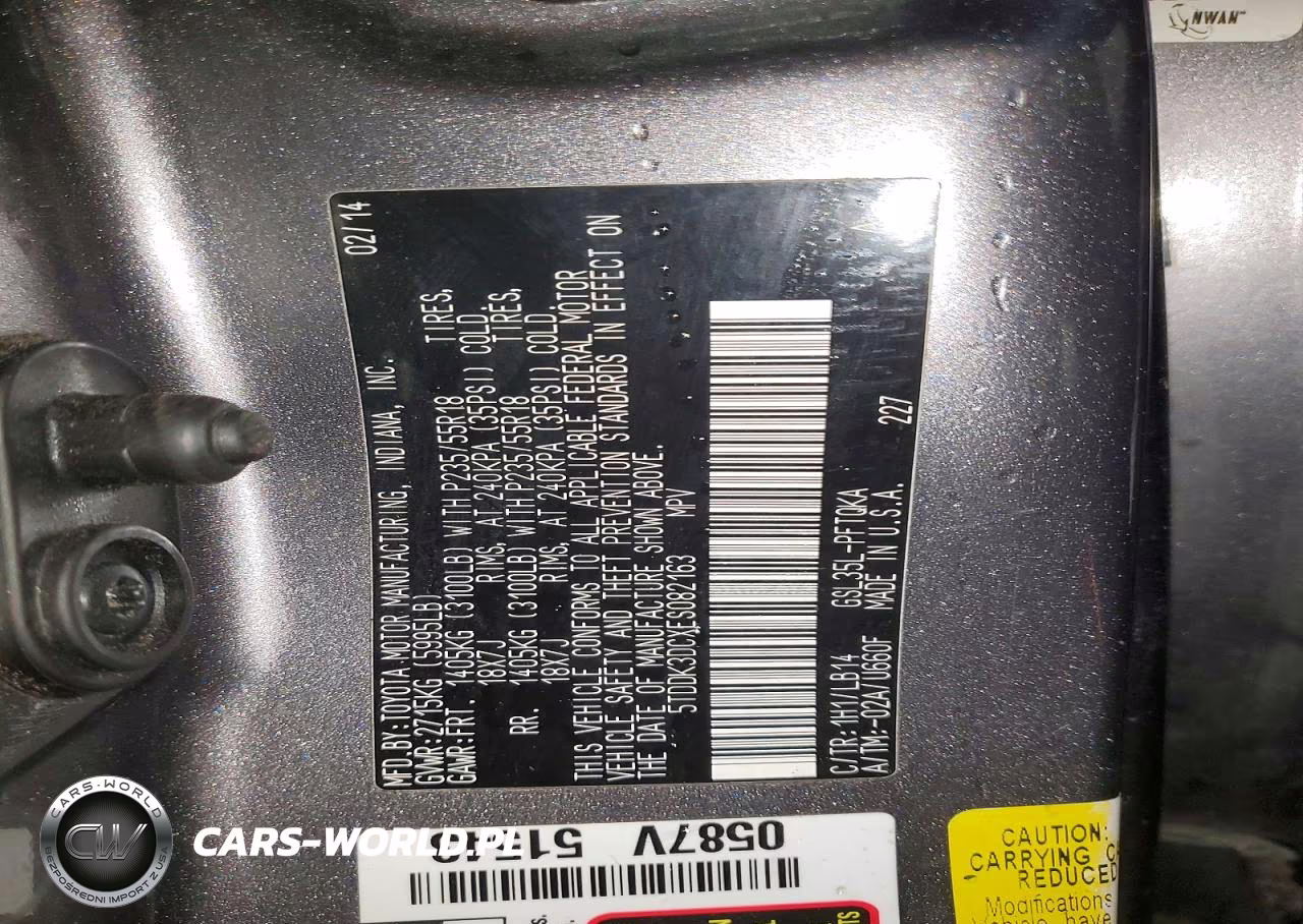 2014 Toyota Sienna Xle 7 Passenger VIN:5TDDK3DCXES082163 - 13
