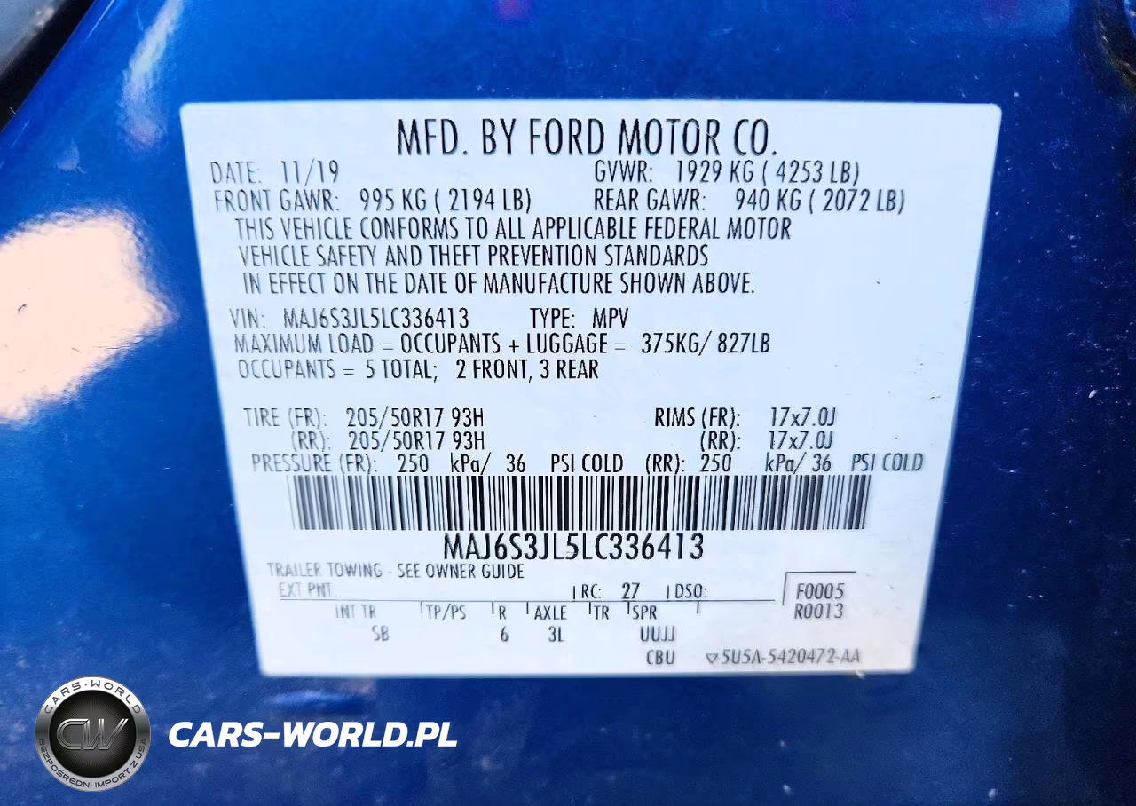 2020 Ford Ecosport Ses VIN:MAJ6S3JL5LC336413 - 12